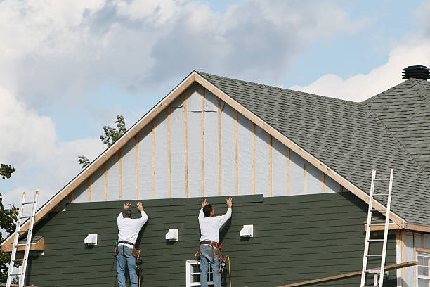 Professional Emergency Siding Repair technician working in Cologne, NJ